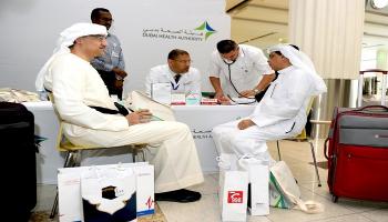 فحوصات طبية لحجاج الإمارات في مطار دبي الدولي