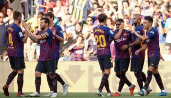 برشلونة في الفوز على بوكا جونيورز