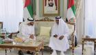 رئيس الإمارات يستقبل محمد بن زايد بمقر إقامته في إيفيان