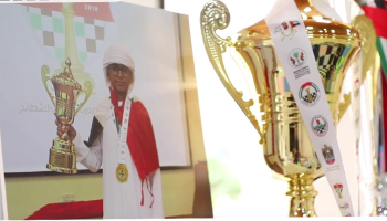 سلطان الزعابي بطل العرب تحت سن الـ١٨ في الشطرنج 