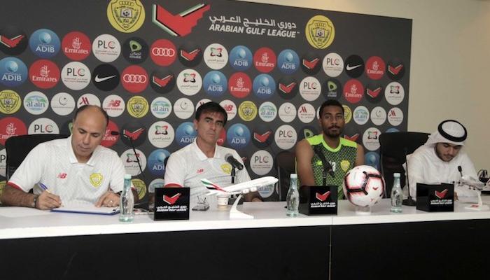مدرب الوصل خلال المؤتمر الصحفي