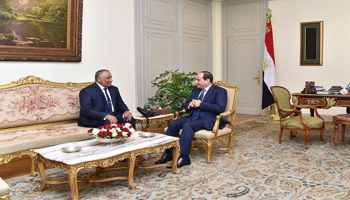 الرئيس المصري السيسي وشريف سيف الدين حسين