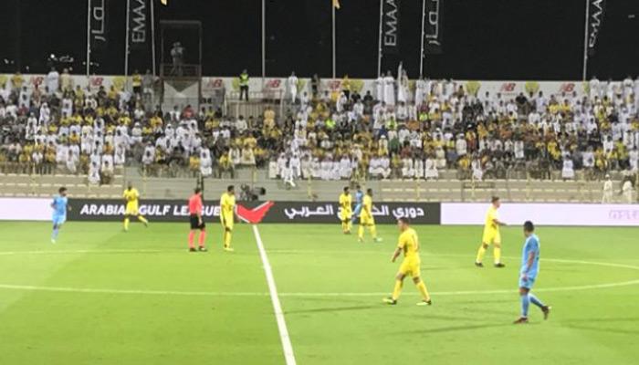 صورة من مباراة الوصل ودبا الفجيرة