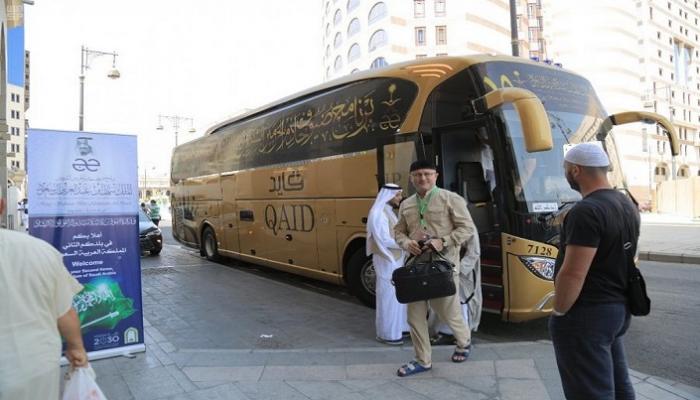 حجاج يصلون إلى المدينة المنورة - أرشيفية