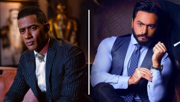 المطرب تامر حسني والفنان محمد رمضان