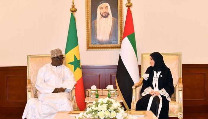 الدكتورة أمل القبيسي ورئيس الجمعية الوطنية السنغالية