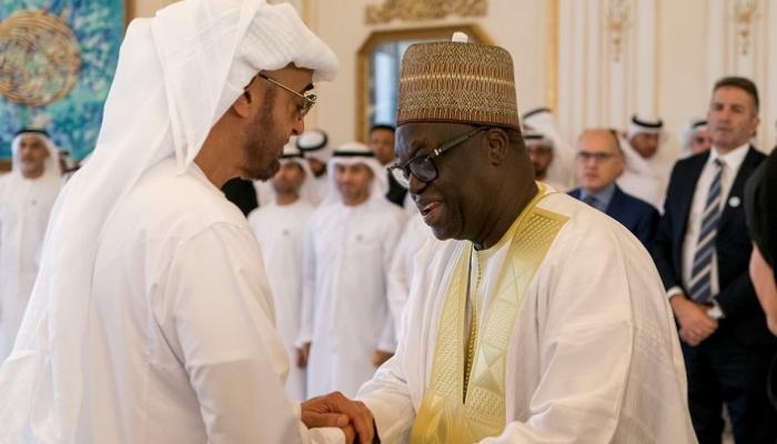 الشيخ محمد بن زايد آل نهيان ورئيس البرلمان السنغالي