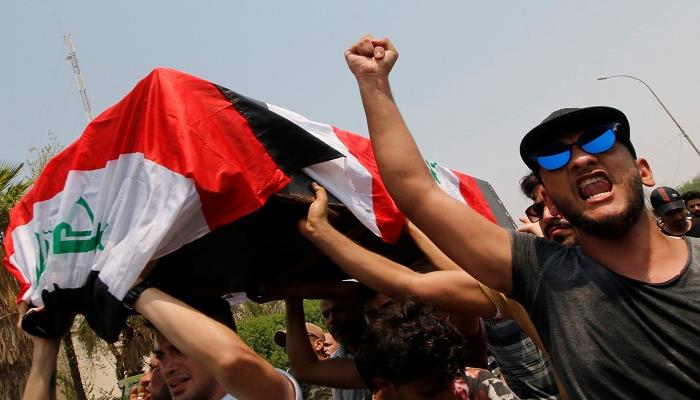 تشييع جنازة قتيل سقط برصاص المليشيات الإيرانية بالبصرة- رويترز