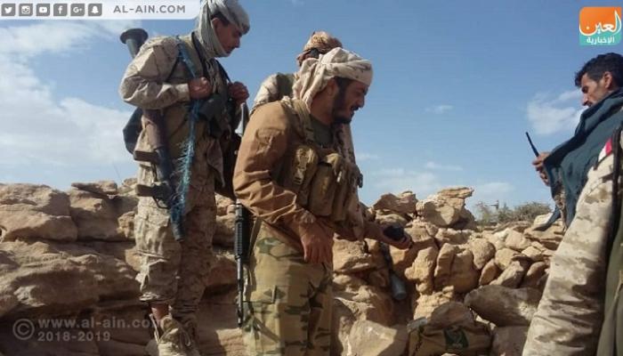 قائد محور علب بالجيش اليمني أثناء المعركة