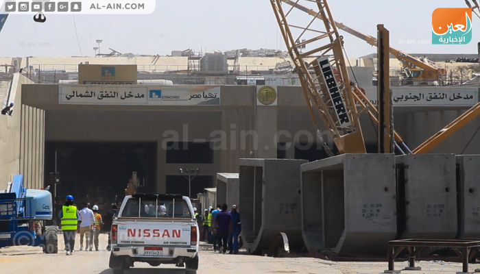 مدخل النفقين الشمالي و الجنوبي بالاسماعيلية