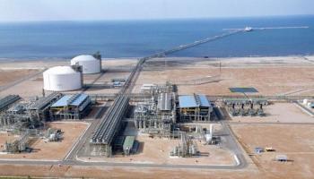 إحدى محطات تسييل الغاز في مصر 