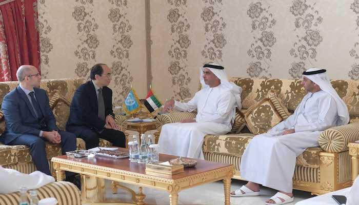 سيف بن زايد يستقبل وفد الهيئة الدولية لمراقبة المخدرات