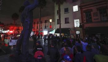 الشرطة تطوق موقع الحادث في المكسيك