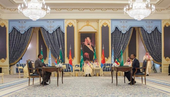 توقيع اتفاق السلام بين إثيوبيا وإريتريا في جدة