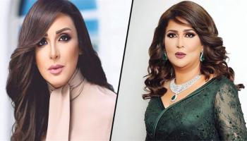 الفنانتان نوال الكويتية وأنغام المصرية