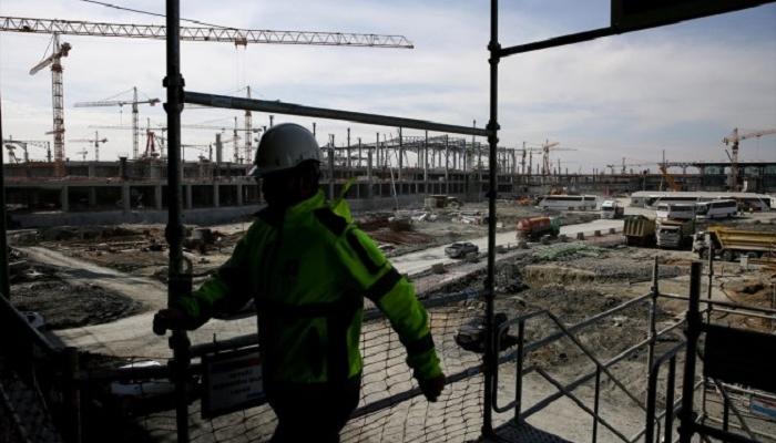 أحد مواقع البناء في مطار إسطنبول الدولي