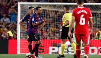 من مباراة برشلونة وجيرونا