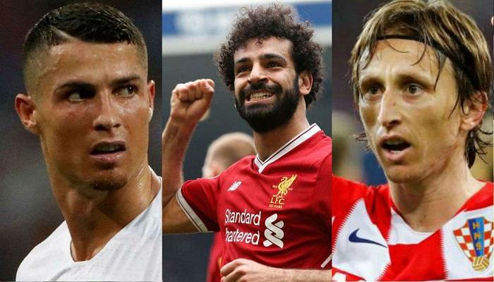 صلاح ورونالدو ومودريتش