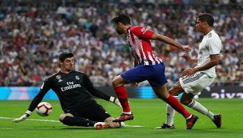 كورتوا ضد أتلتيكو مدريد 