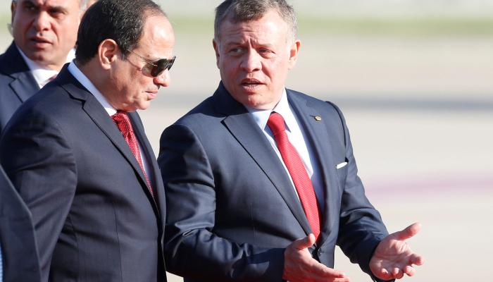 الملك عبدالله الثاني والرئيس السيسي- أرشيفية
