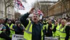 المئات من "السترات الصفراء" البريطانية يتظاهرون لدعم "بريكست"