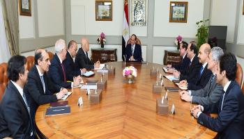 الرئيس السيسي يستقبل رئيس شركة "إيني"
