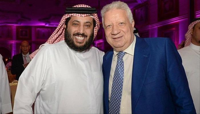 مرتضى منصور وتركي آل الشيخ