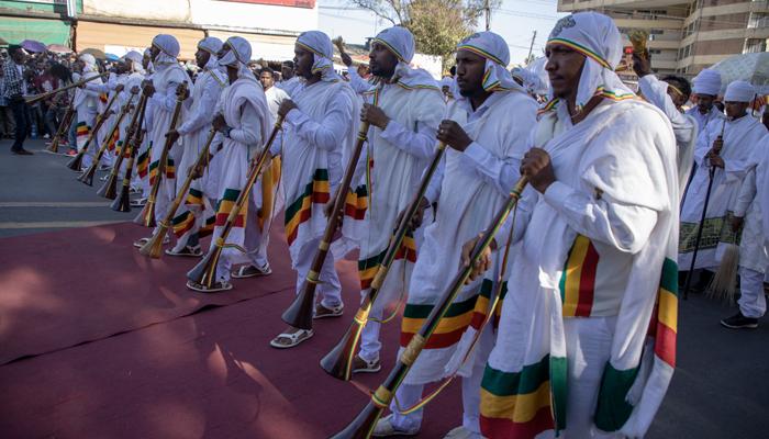 جانب من احتفالات عيد الغطاس في إثيوبيا