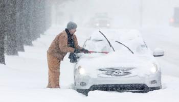 عاصفة ثلجية في أمريكا - صورة أرشيفية
