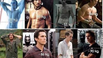 كريستيان بيل في بعض أدواره التي تطلبت تغيير بنية جسده - صورة أرشيفية