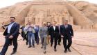 بالصور.. ماكرون يبدأ زيارته إلى مصر من معبد أبوسمبل