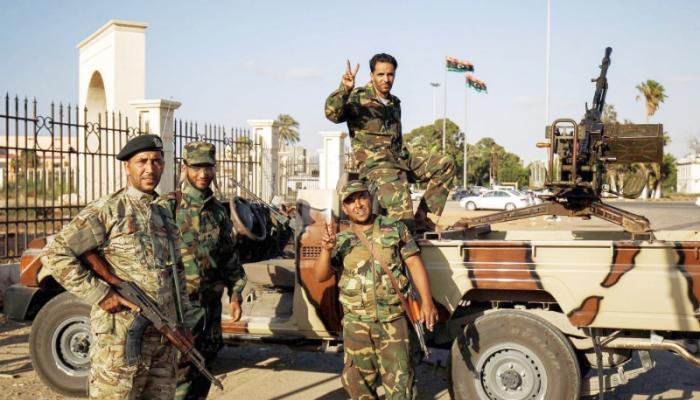 أفراد من الجيش الوطني الليبي