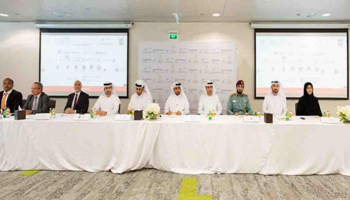 جانب من المؤتمر الصحفي للإعلان عن إطلاق هاكاثون الإمارات