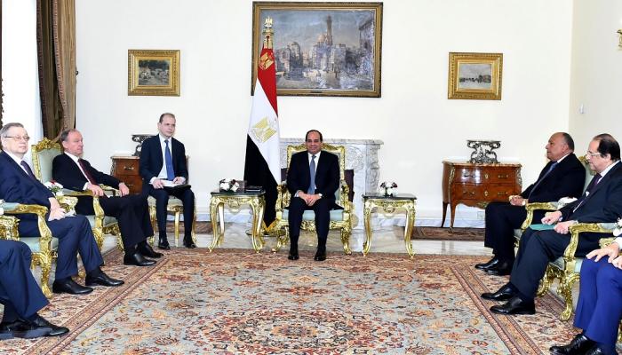 الرئيس المصري عبدالفتاح السيسي يلتقي سكرتير مجلس الأمن الروسي