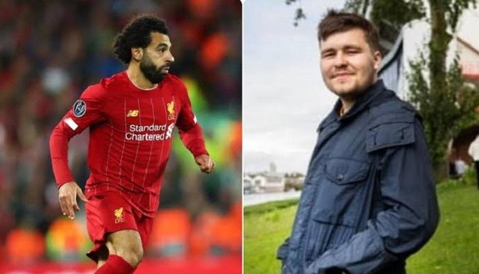 محمد صلاح والمشجع البريطاني