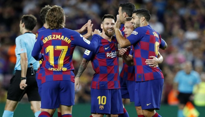 لاعبو برشلونة