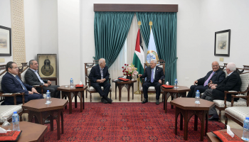 الرئيس الفلسطيني ورئيس لجنة الانتخابات