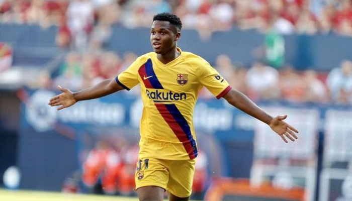 أنسو فاتي لاعب برشلونة