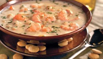 طريقة عمل شوربة الجمبري بالكريمة