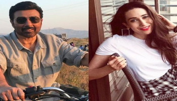 الممثل صني ديول والممثلة كاريشما كابور 