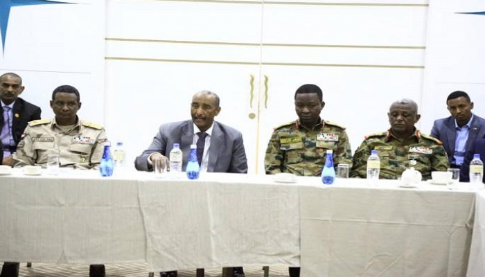 جانب من محادثات السلام السودانية في العاصمة جوبا