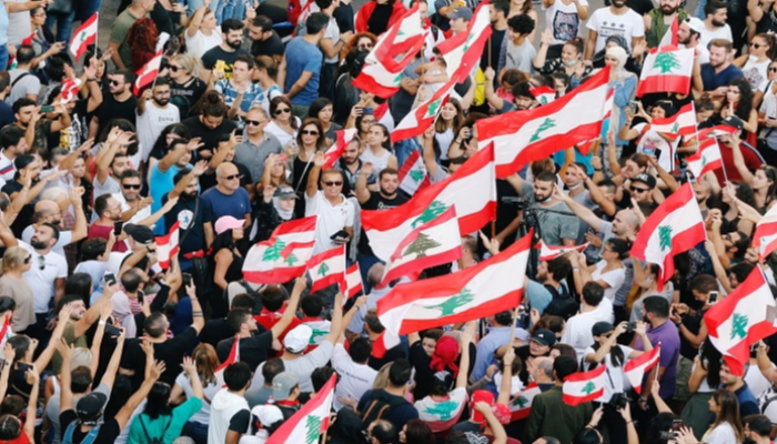 جانب من احتجاجات لبنان