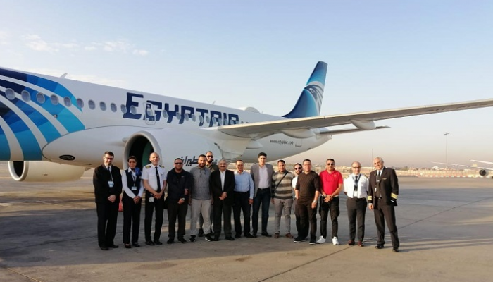 ثالث طائرات إيرباص 300-A220 تنضم لأسطول مصر للطيران