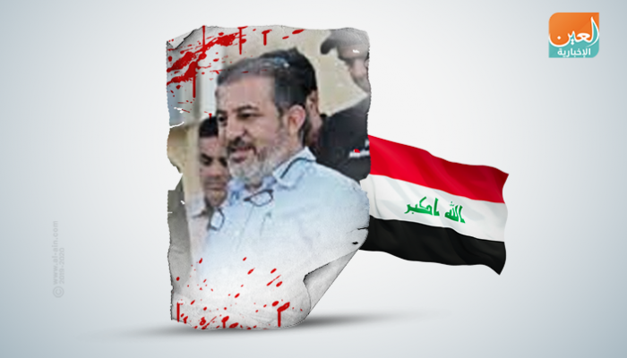 أبو زينب اللامي يمينا مع قائد مليشيا الحشد الشعبي - أرشيفية