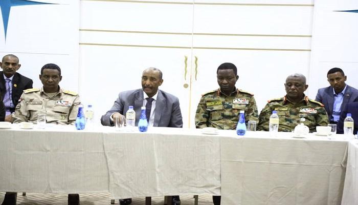 جانب من محادثات السلام السودانية في العاصمة جوبا