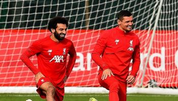 صلاح في مران ليفربول