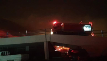 حريق بصالة الرياضة التابعة للمركب الرياضي بالمنزه