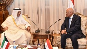 لقاء رئيس البرلمان المصري ورئيس مجلس الوزراء الكويتي 