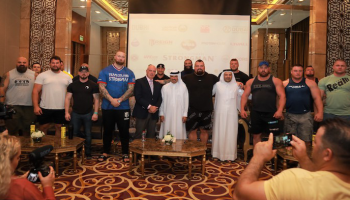 المشاركون في المؤتمر الصحفي
