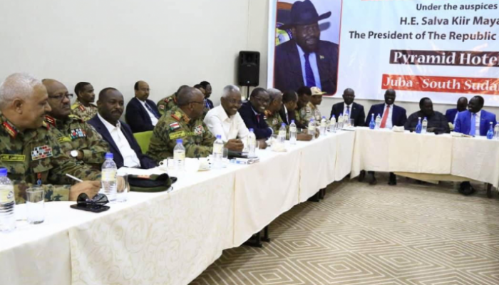 جانب من المفاوضات بين حكومة السودان والحركة الشعبية بجوبا
